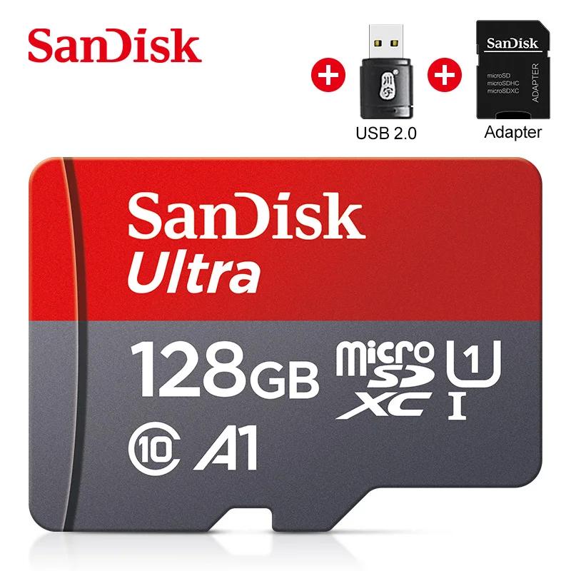 Sandisk Ʈ ũ SD ī, 128GB Ŭ 10 SDHC/SDXC ޸ ī, 100 Mb/s TF ī, 128GB    ī ,  